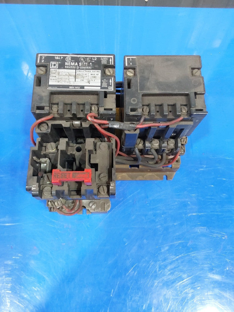 SQUARE D, 8736 SCO-4 Single-phase Rating 115-230 Volts 2/3HP