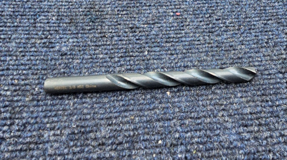 ( QTY 4 ) Hertel 3/8 Diameter HSS Drill Bit 2 Flute