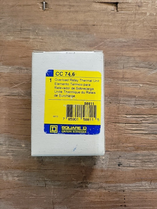 1- New Old Stock! Square D CC 74.6 Overload Heater
