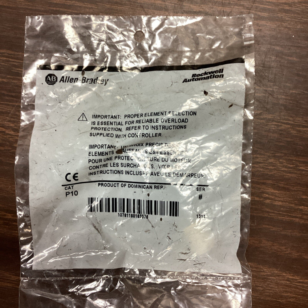 ALLEN BRADLEY P10 THERMAL OVERLOAD HEATER ELEMENT Lot Of 3
