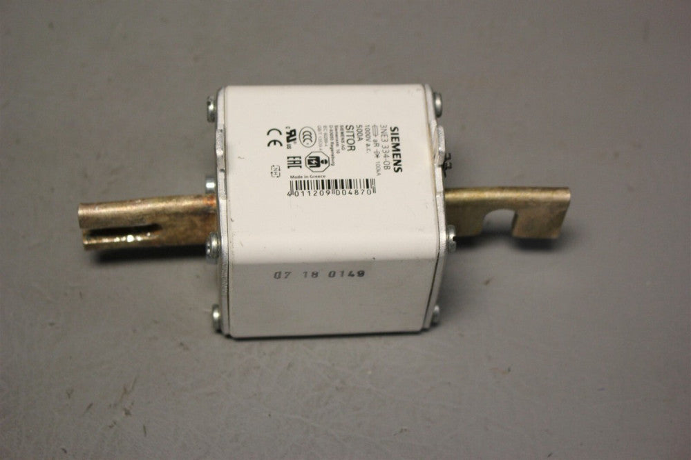 Unused SIEMENS 500A FUSE 100kA 3NE3 334-0B