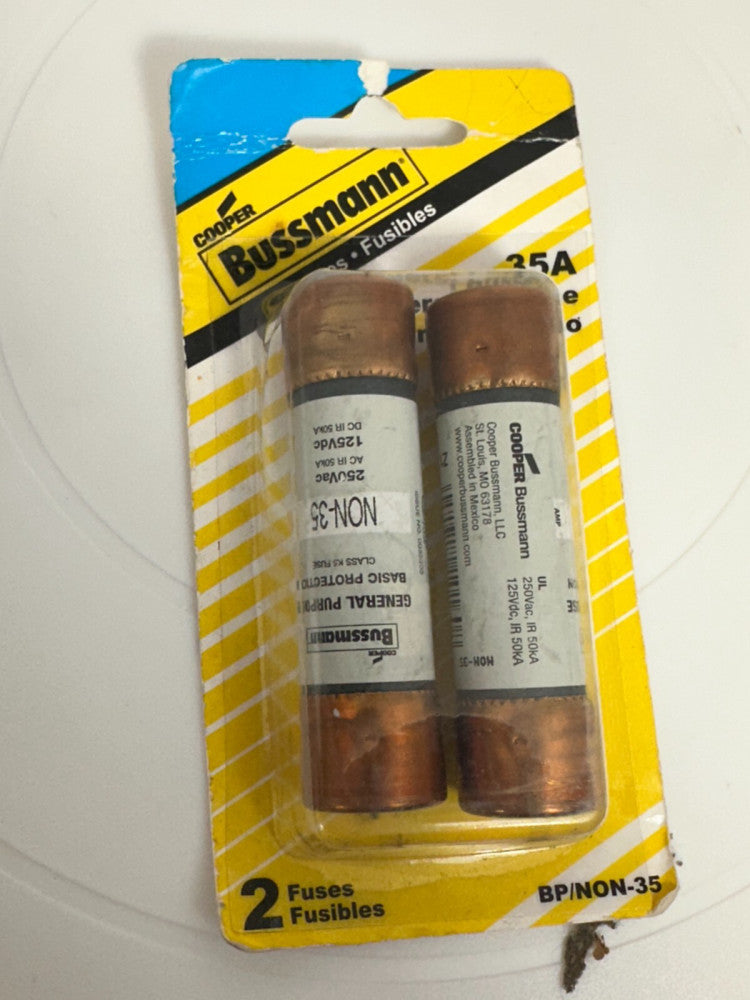 2-Pack Bussman 35A General Purpose Fuses 250VAC