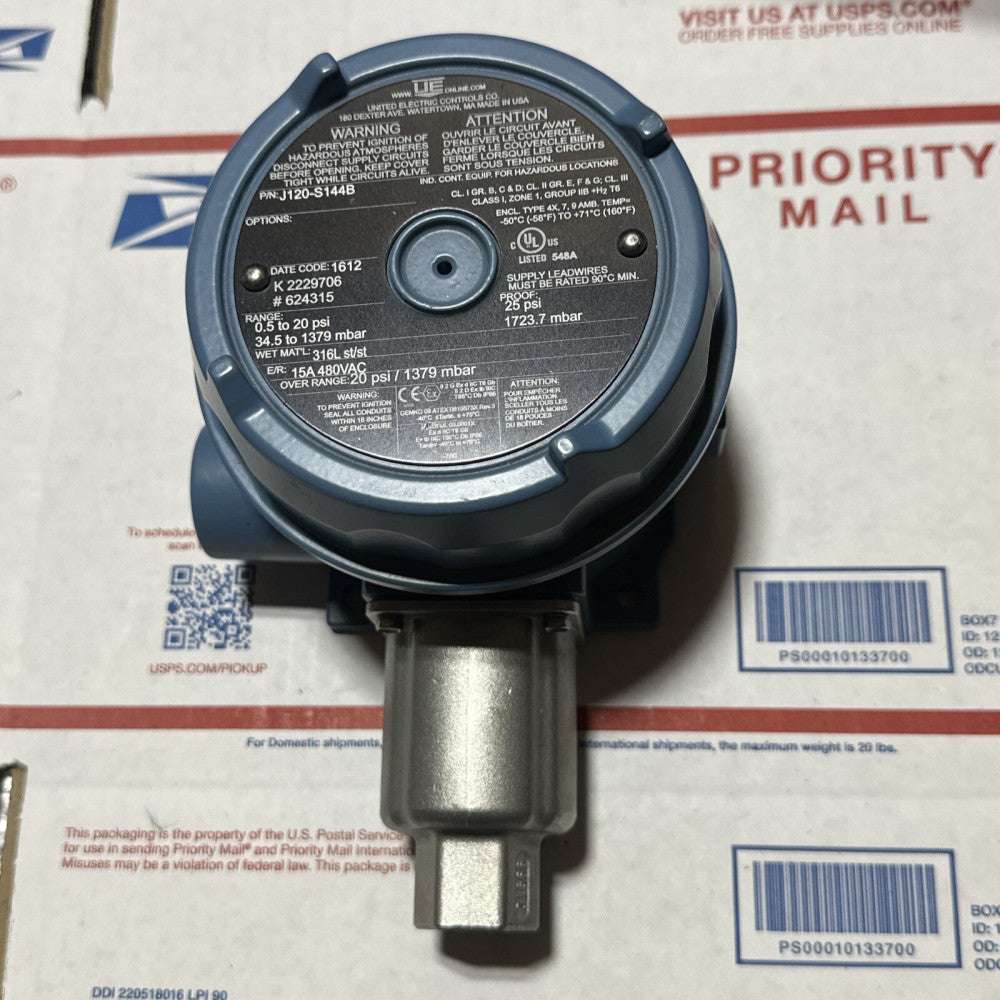 New UNITED ELECTRIC J120-S144B / J120S144B