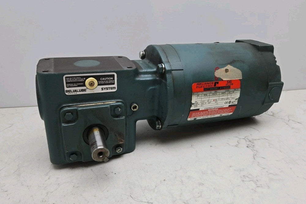 Reliance P56X1531S 1 Hp Motor 3Ph 1750 Rpm Dodge MR94761 Gear Reducer 15:1 Ratio