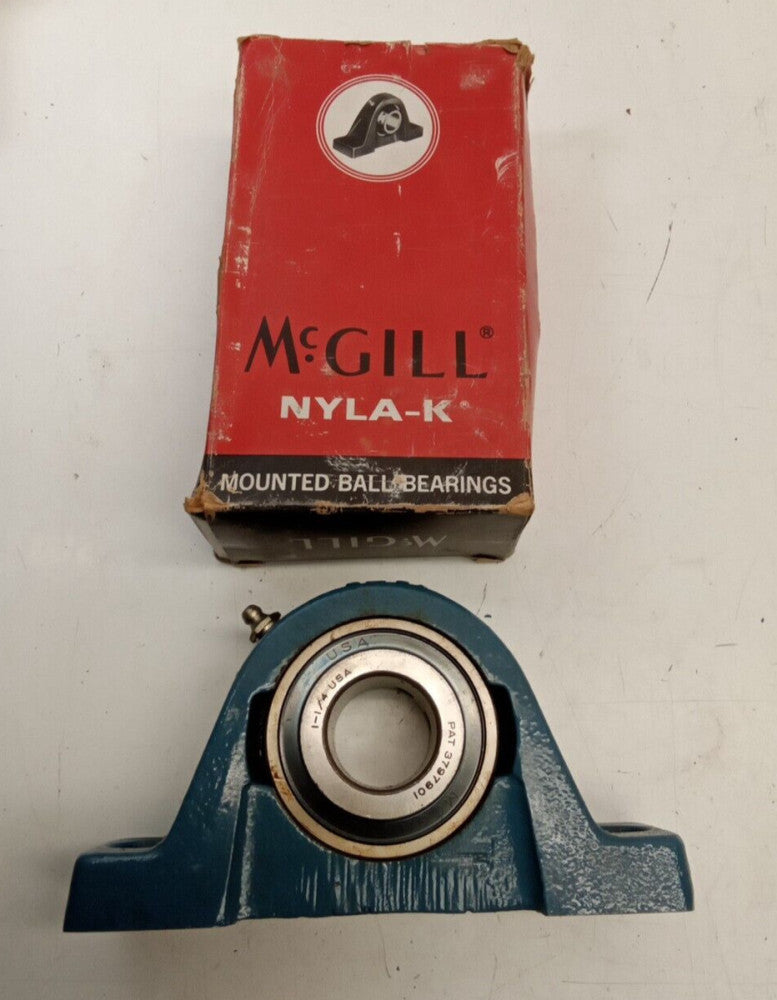 McGill Nyla-K Pillow Block Mounted Bearing C-25-1 1/4