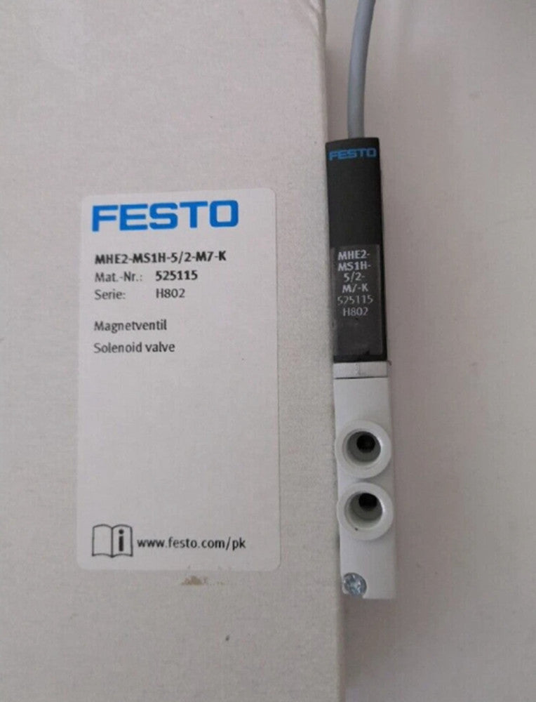 One Brand New FESTO MHE2-MS1H-5/2-M7-K（525115) Solenoid Valve