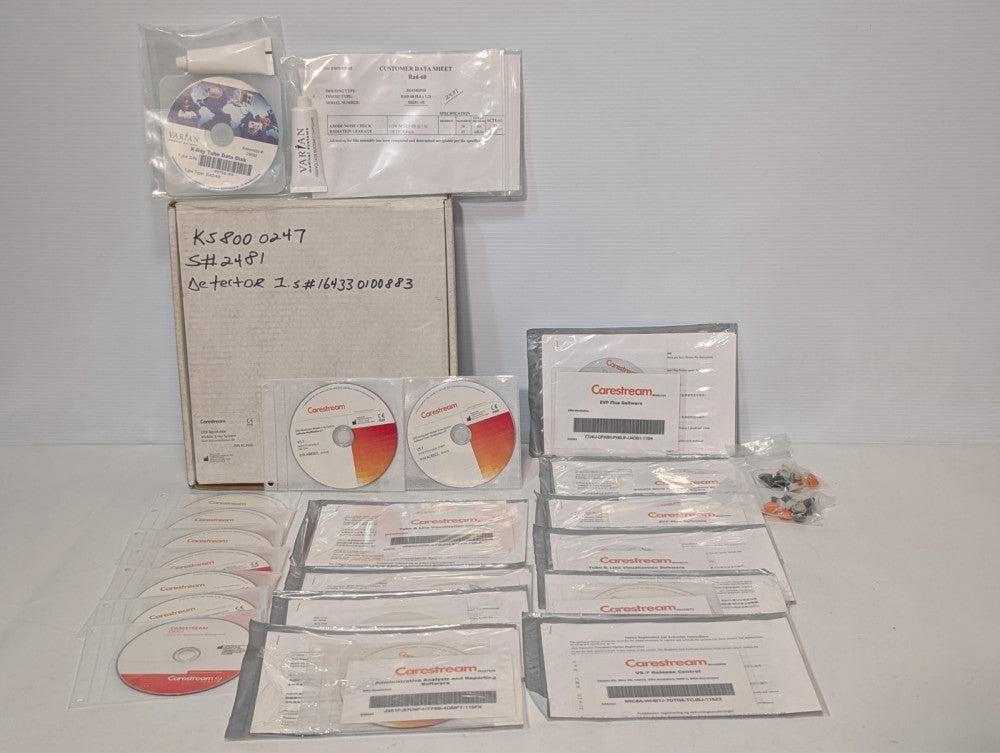 Carestream DRX-Revolution AC2660 User Documentation Kit w/V5.7 Software