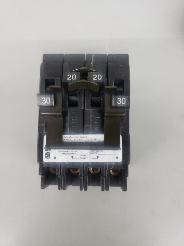 New no Box! Siemens 30/20 Quad Breaker Q23020CT2 (1) 20A 2P & (1) 30A 2P 240V