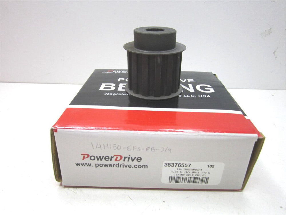 (14H1506FSPB3/4) 3/4" x 2.174" 14 Tooth Steel & Cast Iron Timing Belt Pulley 