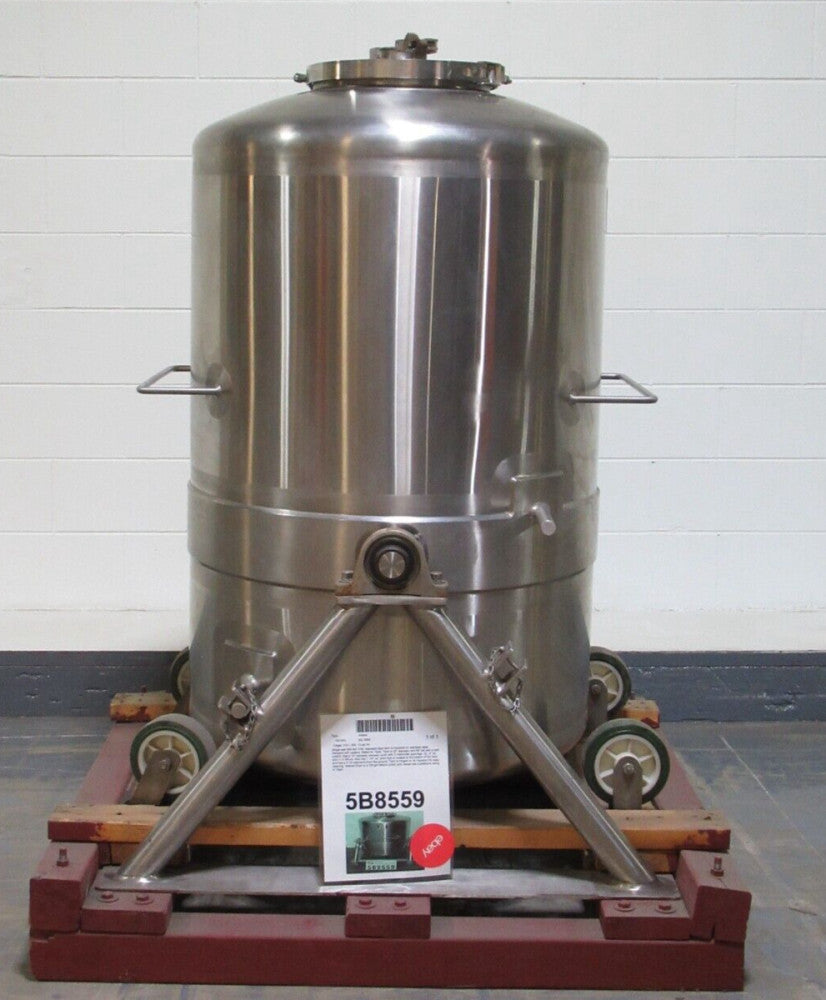 Walker 132 Gal Portable SS Single Wall Tank with Top Manway