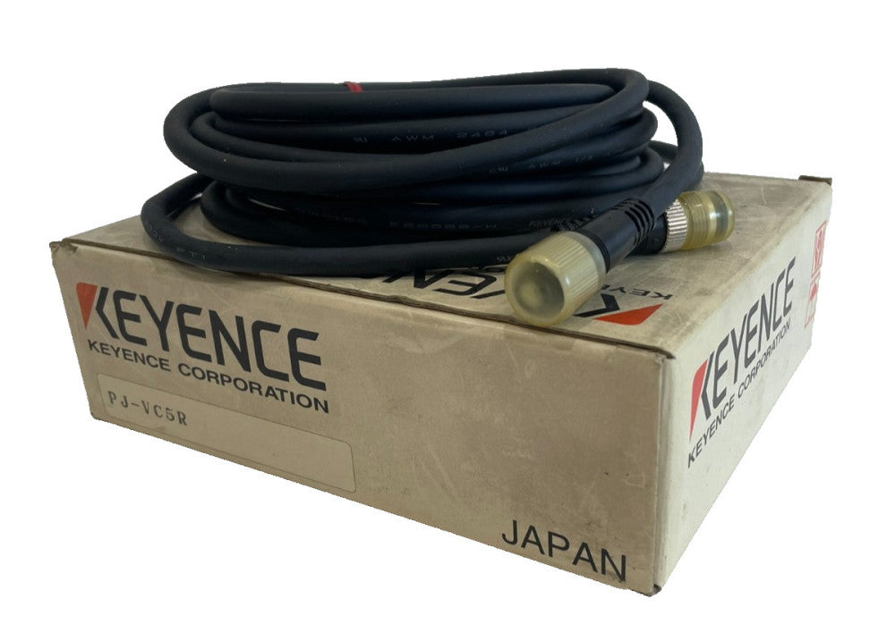 NEW KEYENCE PJ-VC5R CONNECTOR CABLE PJVC5R