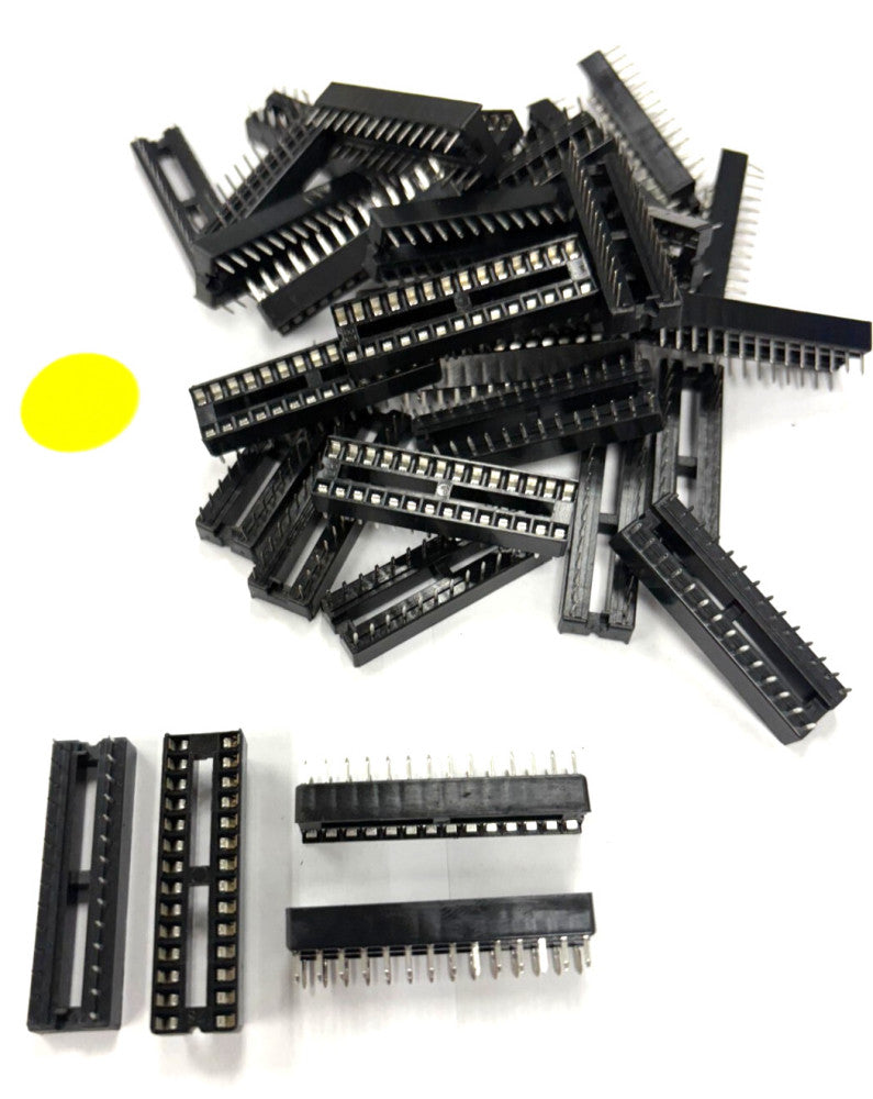 UNBRANDED 28 PIN IC SOCKET HEADERS LOT OF 34