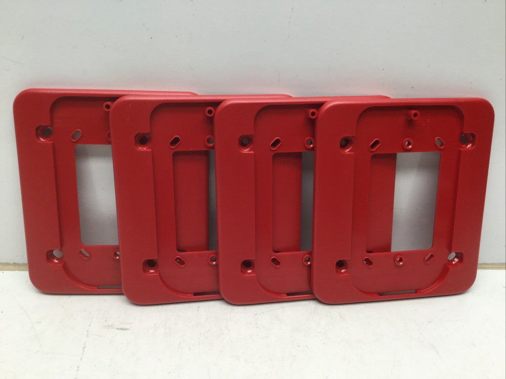 SPECTRALERT D-MP Universal Replacement Mounting Plate, RED (LOT of 4)