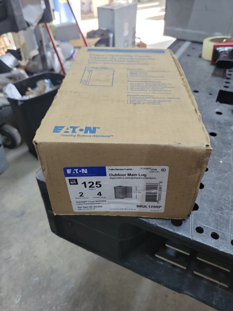 Eaton/Cutler-Hammer BR2L125RP 125A 120/240V 2/4 Space Rain Tight 6.50" x 11.75"
