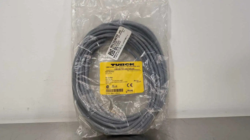 Turck RK 4.4T-10 Double Ended Cordset U2173-10 M12 Female Straight 4 Pin EuroFas