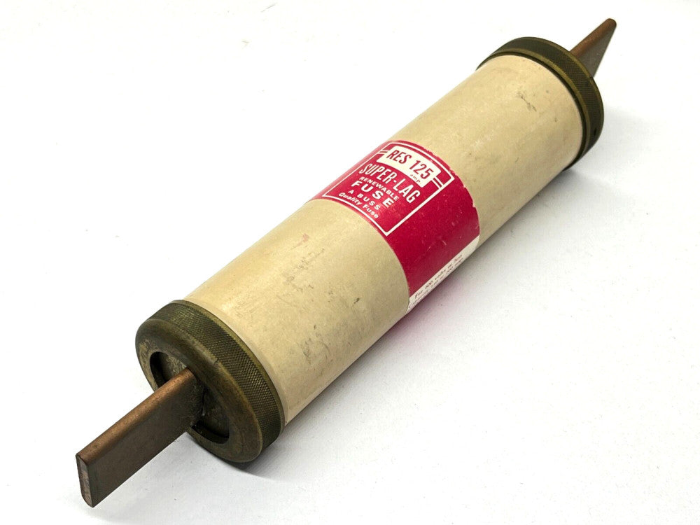 Bussman RES 125 Super-Lag Renewable Fuse 125A 600V