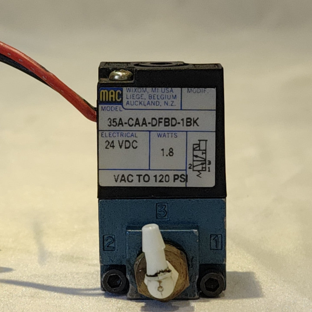 MAC Industrial Valve - 35A-CAA-DFBD-1BK - 24 VDC, 1.8 Watts