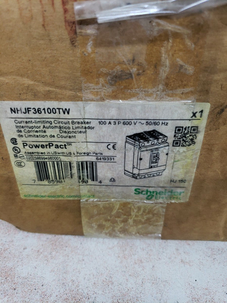 NEW OLD STOCK SCHNEIDER ELECTRIC NHJF36100TW / NHJF36100TW (BRAND NEW)