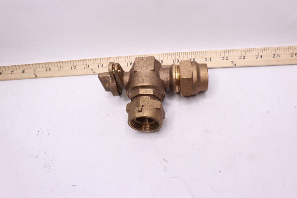 A.Y. McDonald Meter Ball Valve with Lock Wing 1-1/2" Compression 5182-102