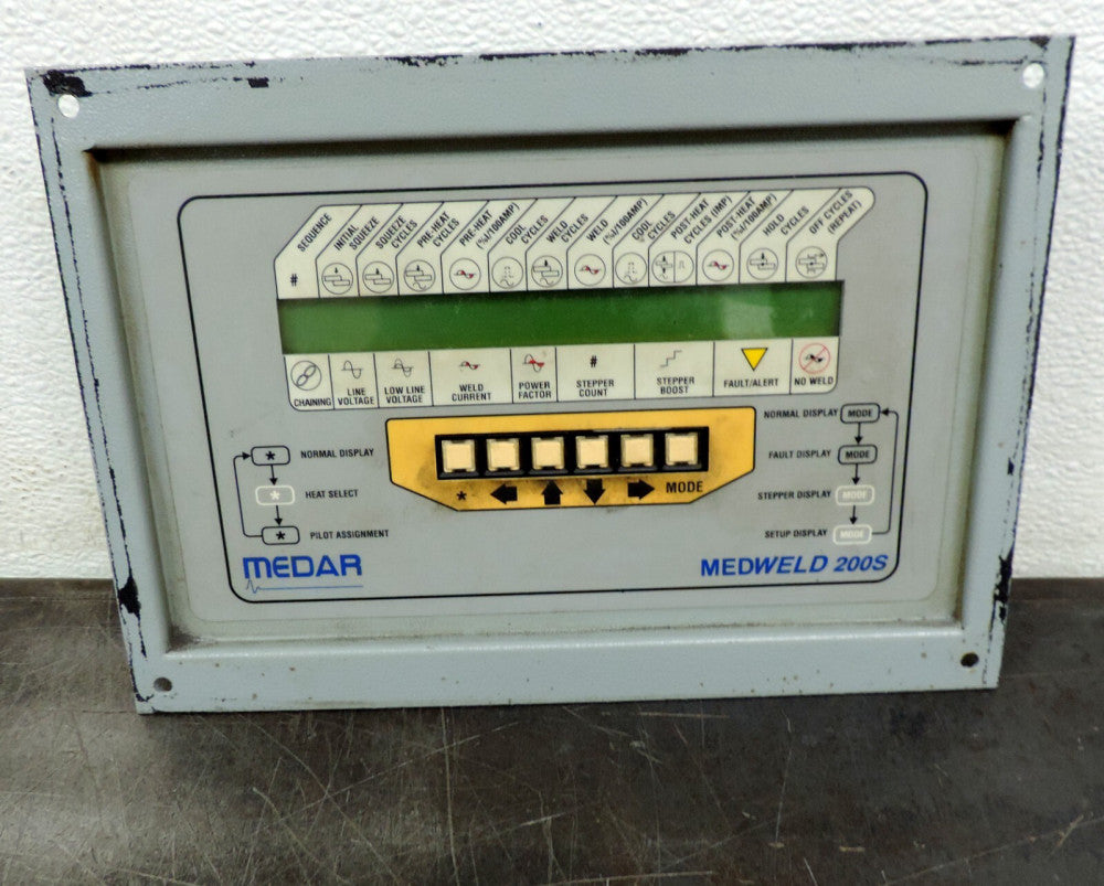 Medar WTC- Medweld 6723-5M3 Control Board Display Circuit Board  with Face Plate