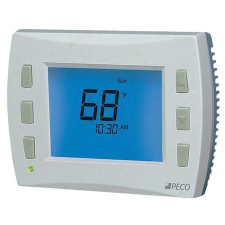 Peco T8532-Iaq Low Voltage Thermostat, 7, 5-2, 5-1-1 Programs, 3 H, 2 C,