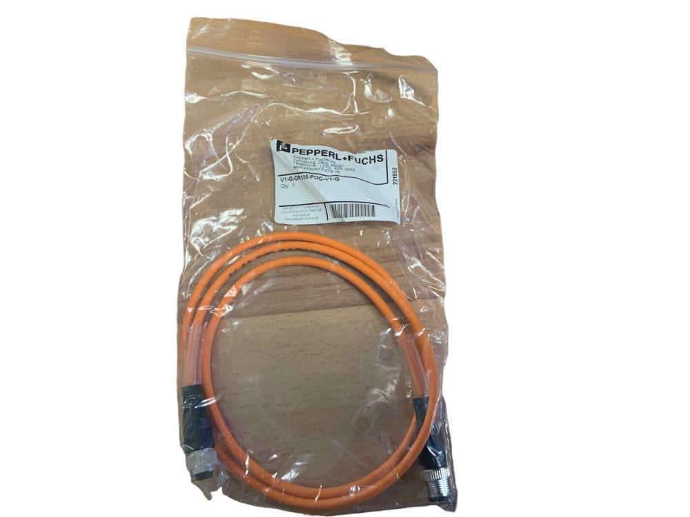 Pepperl+Fuchs V1-G-OR1M-POC-V1-G Connection Cable M12 M to F 4-Pin 221852