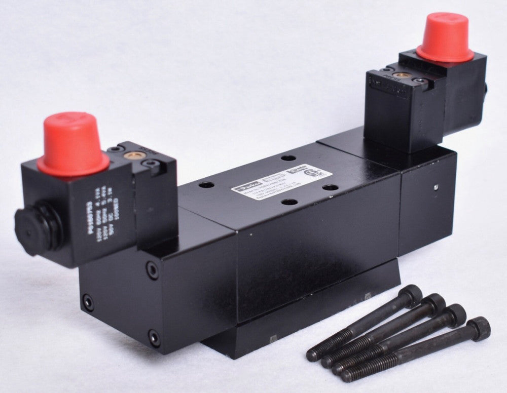 Parker Schrader Bellows Double Solenoid Valve 3 Position CE  H26WXBBL53B