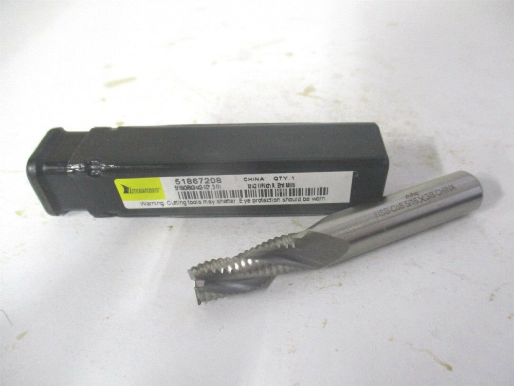 (724-2050) 5/16" x 3/4" x 3/8" x 2-1/2" OAL 3Fl Cobalt Roughing Square End Mill 