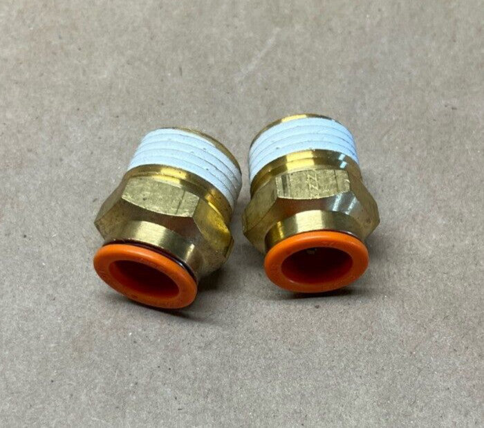 Lot of 2 SMC Spore 1/2 Brass Fittings