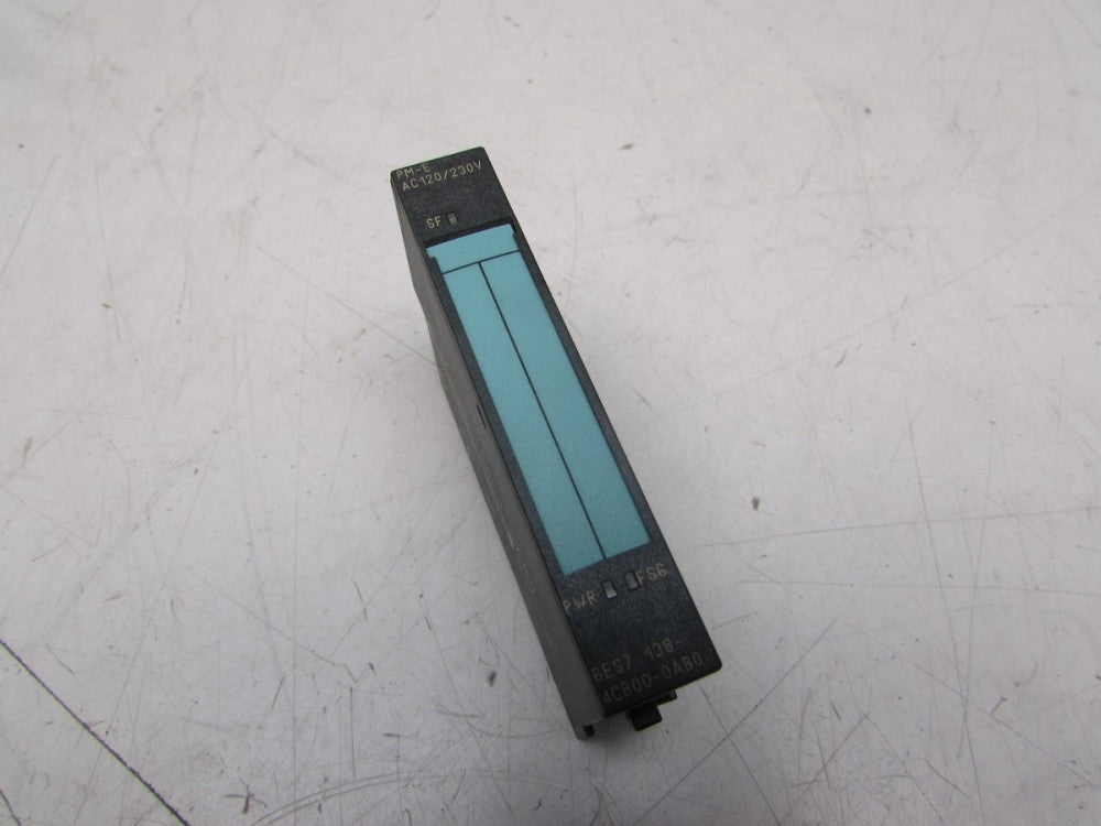 SIEMENS SIMATIC S7 6ES7138-4CB00-0AB0 PM-E AC120/230V MODULE XLNT USED TAKEOUT !
