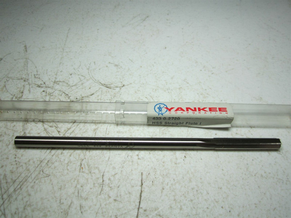Yankee (433) 0.2720 Size I HSS Straight Flute 6 Flute Reamer