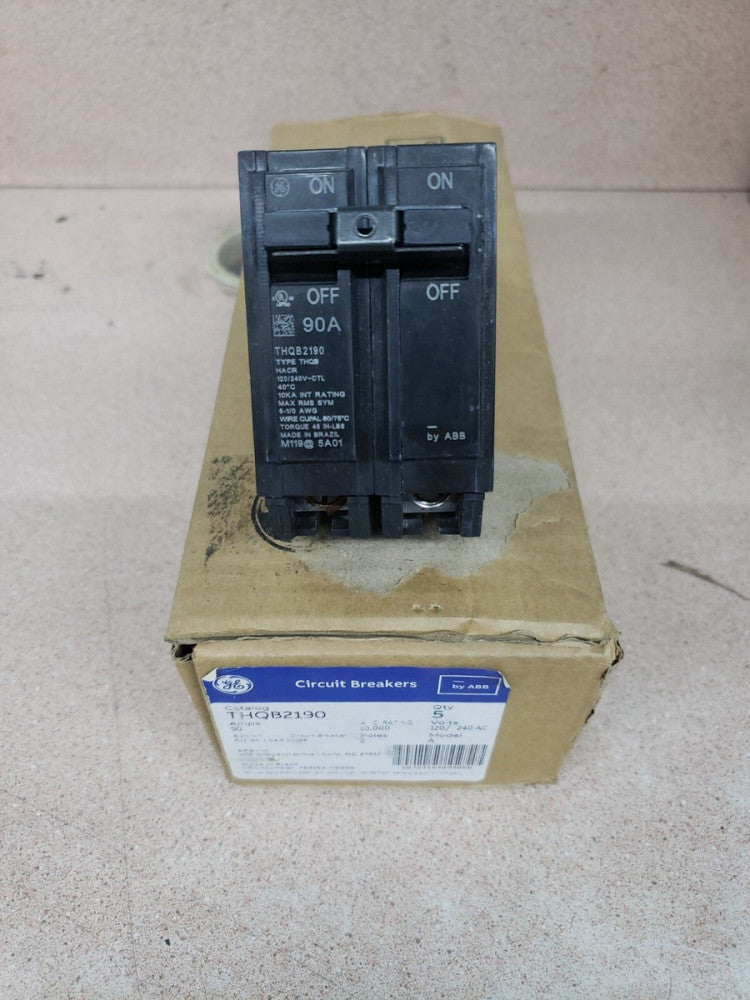 1 NEW GE THQB2190 2P 240V 90 AMP Bolt on Circuit Breaker - NEW