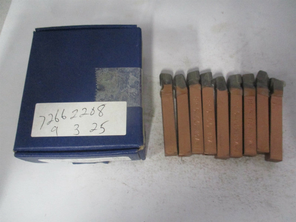 (206) 5/16" x 5/16" Grade C5 Lead Angle Turning Single Point Tool Bit - Qty 9