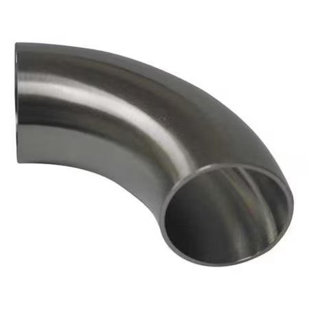 Zoro Select 2Wcl2.5 2-1/2" Butt Weld T304 Ss Short Tangent 90 Degree Elbow