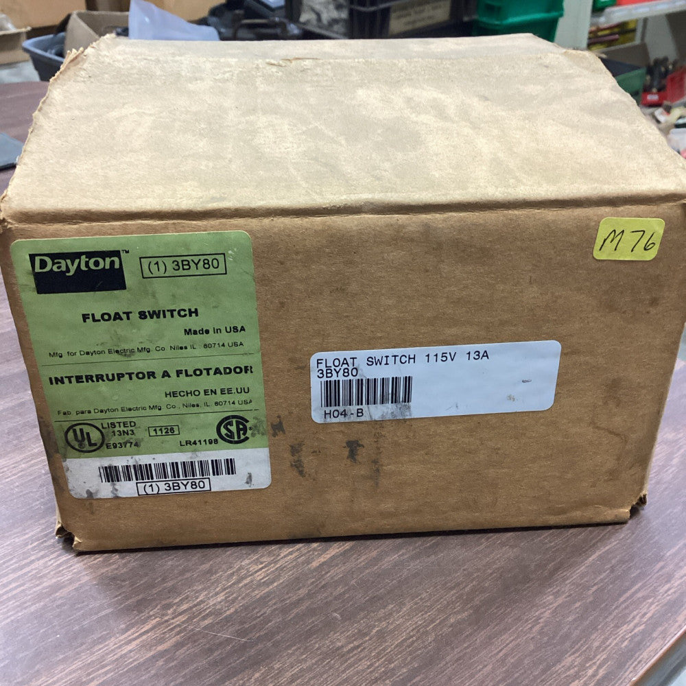 Dayton 3BY80 Mechanical Float Switch 115V 13A