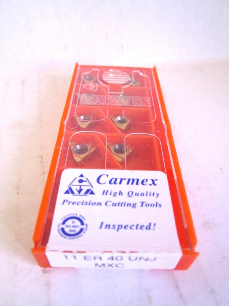 Carmex Carbide RH External Laydown Threading Insert 11 ER 40 UNJ MXC Pack Of 10