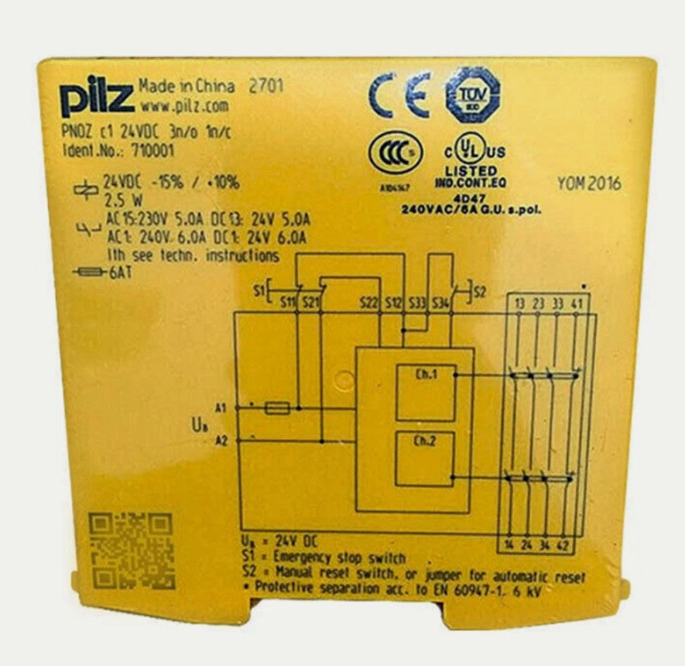 One Brand New PILZ PNOZ C1 710001 Safety Relay 24VDC