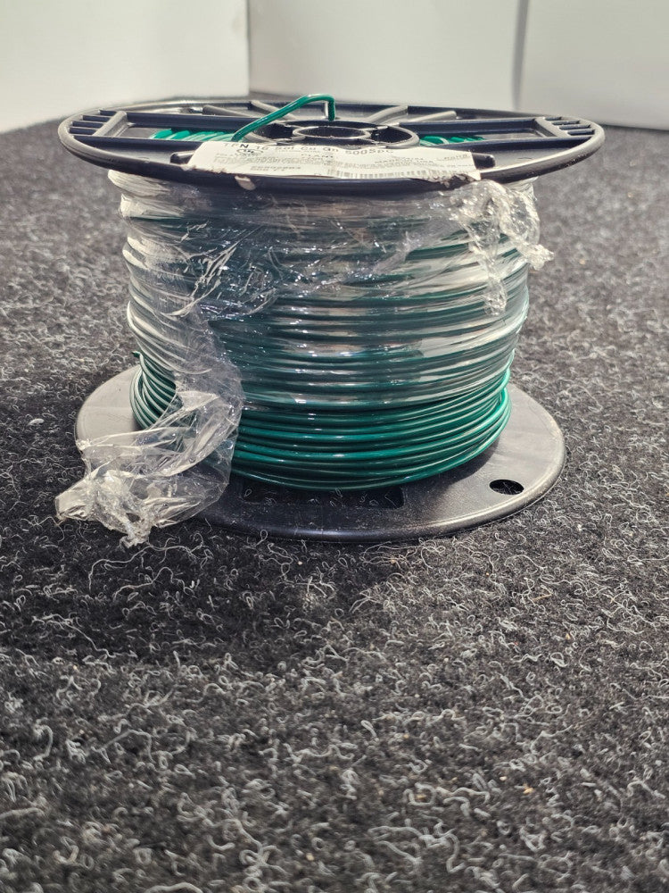 Southwire 26992804 500' #16 Green TFN Solid Electrical Wire 600V Copper 1 Strand