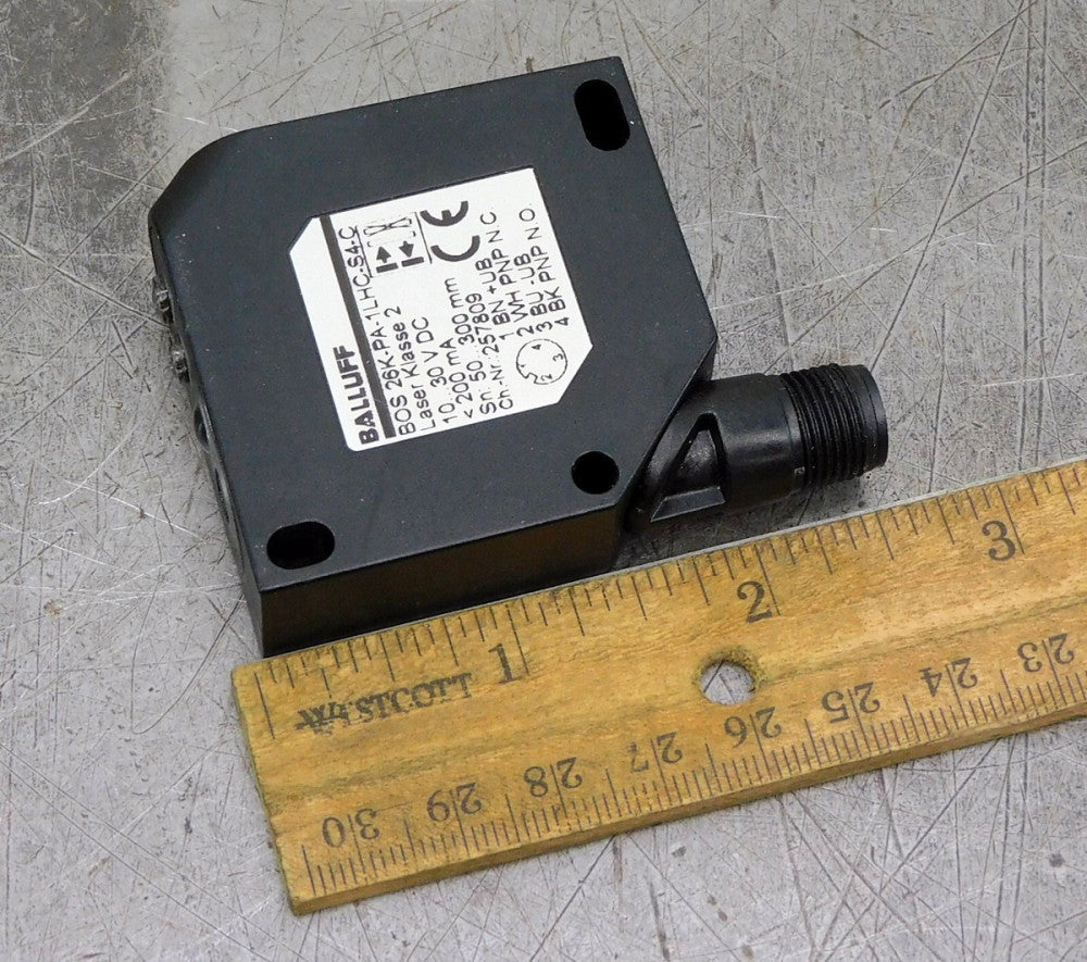 Balluff BOS 26K-PA-1LHC-S4-C Optoelectric Diffuse Laser Sensor 30V DC  200mA