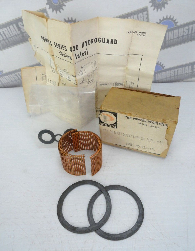 THE POWERS REGULATOR CO. - 3/4 Triple Duty Screen Replacement Kit 230-134 (NEW)