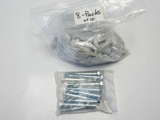 (Lot of 80) 3/8-16 x 3 Hex Head Bolt Cap Screw Grade 5 Zinc Plated