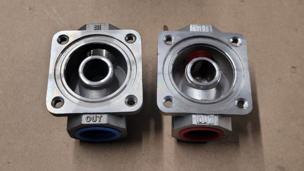 Lot Of 2 Asco Stainless Steel Solenoid Valve Bodies 3/4" NPT
