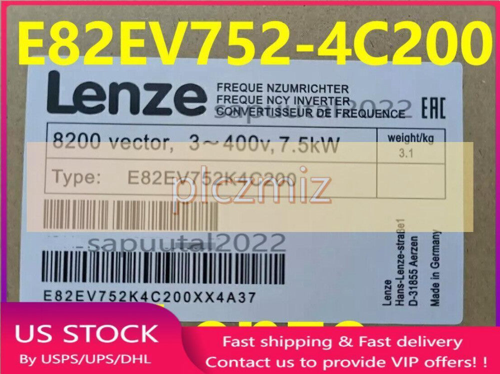 Lenze New E82EV752K4C200 Frequency Converter Inverter E82EV752-4C200 FREE SHIP