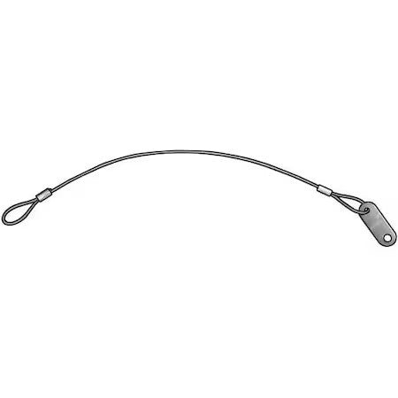 Itw Bee Leitzke Wwg-Ts1-046-6000N-T 2 Loops And Tab Lanyard, 6 In, 3/64 In Pin