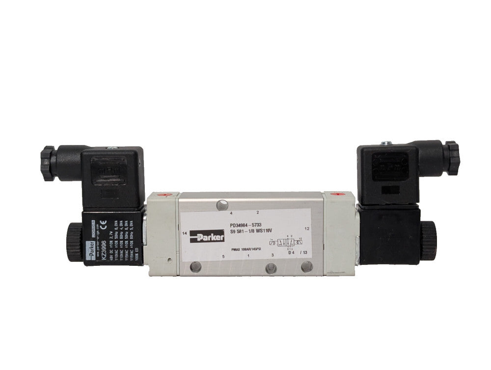Parker PD34984-5733 Valve Block S9-581-1/8, Origa KZ3996 Solenoid Assembly