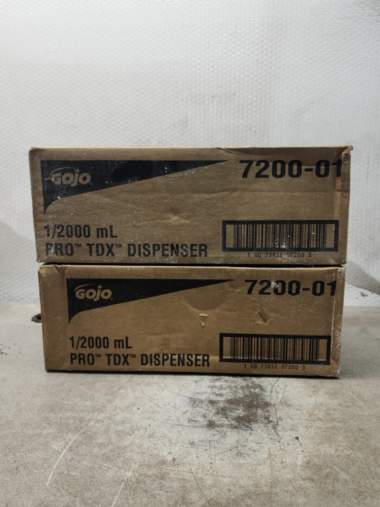 NEW IN BOX LOT OF 2 GOJO 1/2000 ML PRO TDX DISPENSER 7200-01