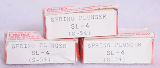 3 Count Reid Spring Plungers  SL-4  S-54 