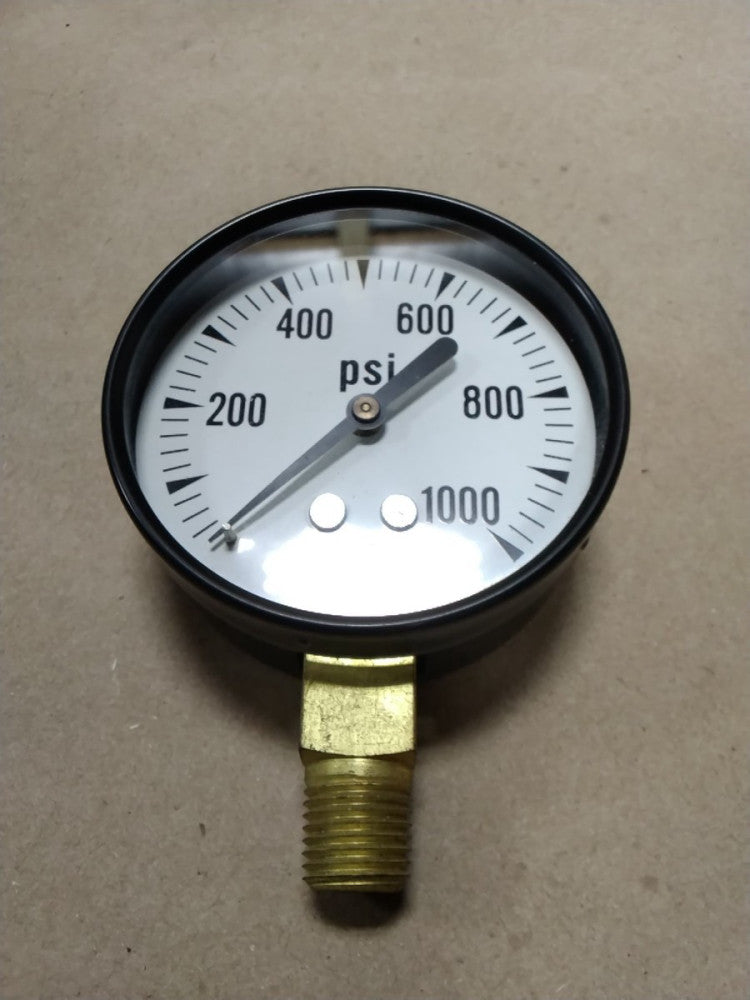 U.S. GAUGE P500 2 1/2" Gauge 0 - 1000 PSI 1/2" NPT E66
