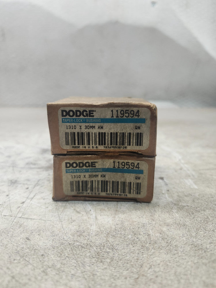 NEW IN BOX LOT OF 2 DODGE TAPER LOCK BUSHING 1310X30MM