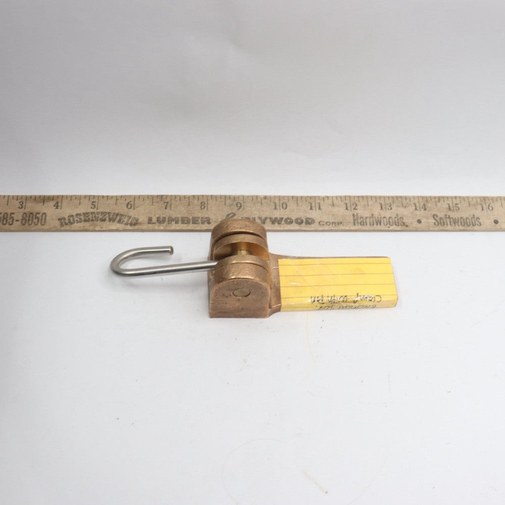 Electrical Post Clamp with Pin Brass 8" 353603233771
